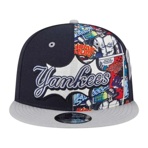 New Era New York Yankees Diamond Hero Edition 9FIFTY Snapback Hat Cap Navy Gray - Picture 4 of 9